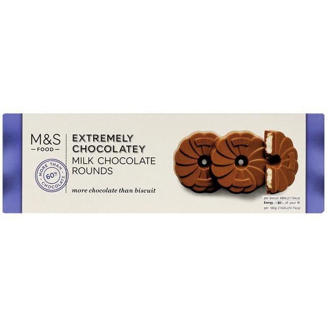 Mands Extremely Chocolatey Milk Rounds Biscuits British Selections 5505