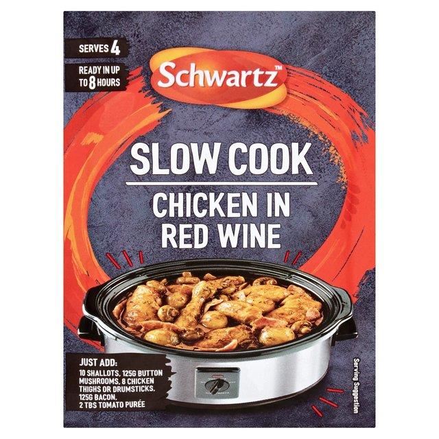 Schwartz Slow Cookers Chicken in Red Wine Recipe Mix Sachet