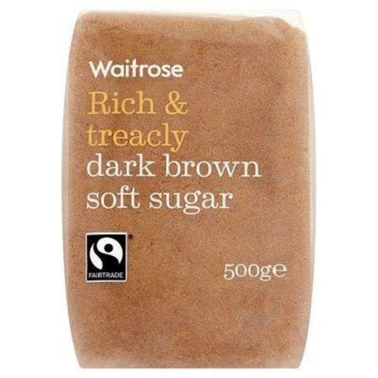 Waitrose Dark Brown Rich & Treacly Soft Sugar 500g