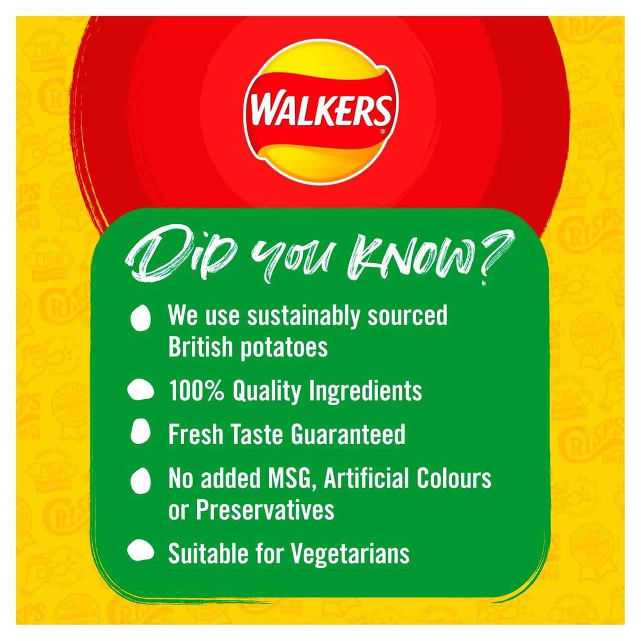 Walkers Cheese & Onion Crisps 12 Pack 25g