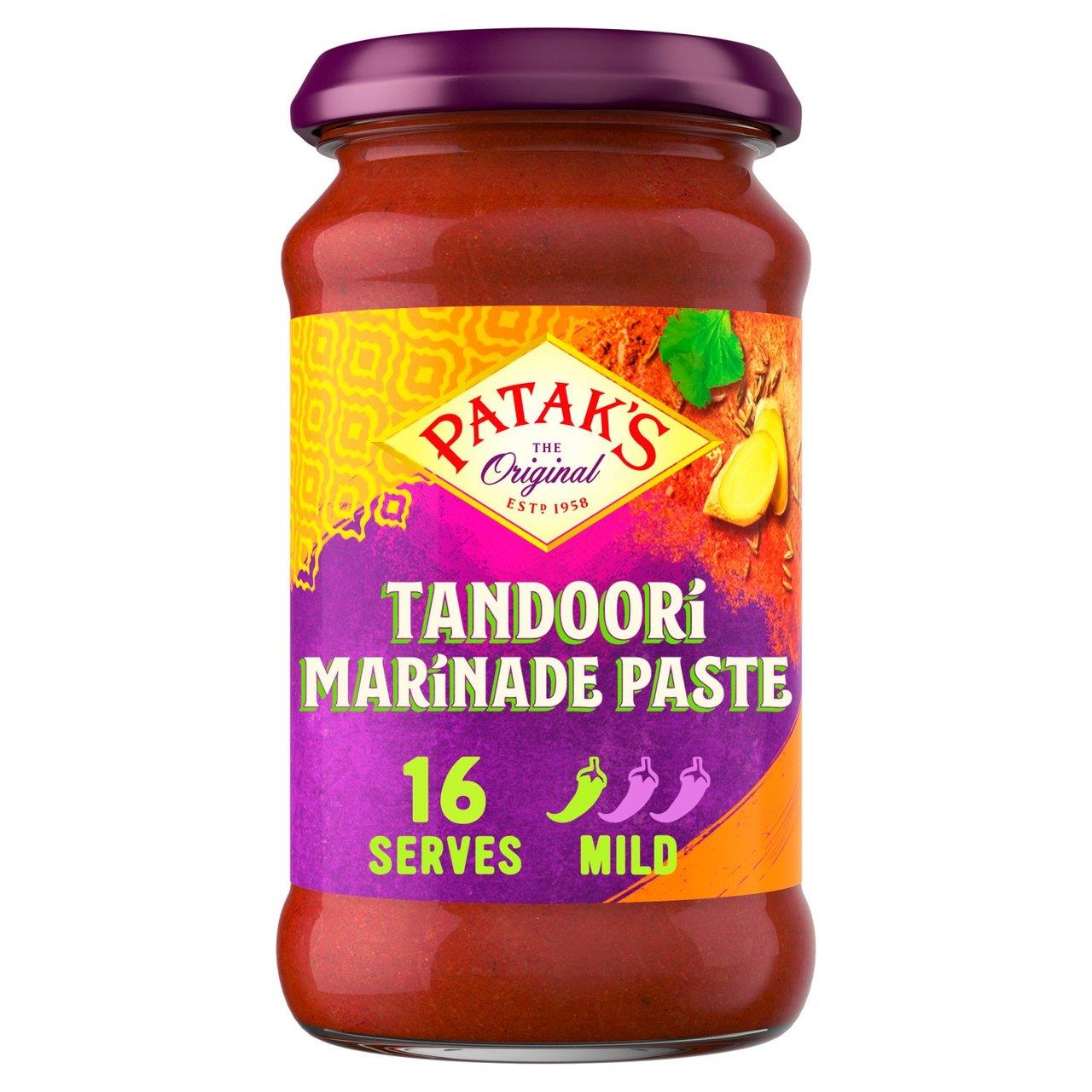 Patak's Tandoori Spice Marinade Mild Jar 312g