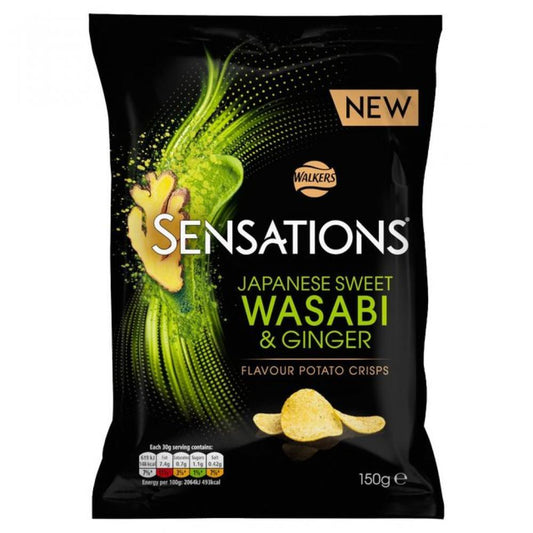 Walkers Sensations Crisps Wasabi & Ginger 150g