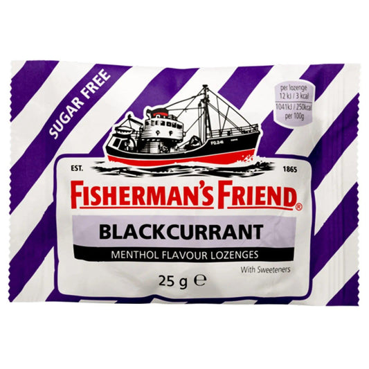 Fisherman's Friend Blackcurrant Sugar Free Lozenges 25g