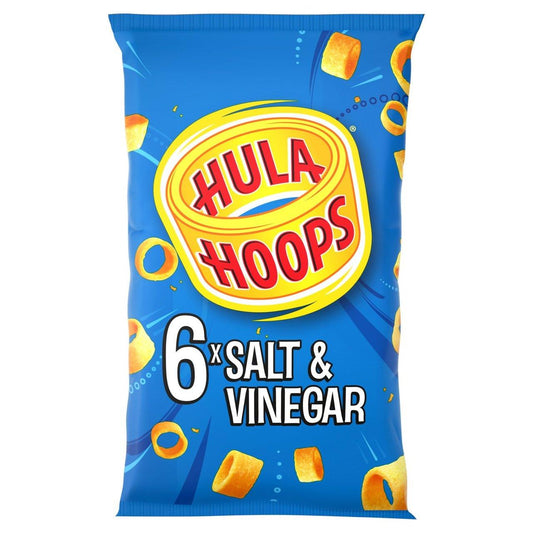 KP Hula Hoops Salt & Vinegar Crisps 6 Pack 24g