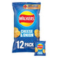 Walkers Cheese & Onion Crisps 12 Pack 25g