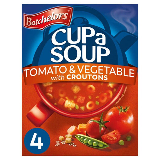 Batchelors Tomato & Vegetable Croutons Soup 4 Pack