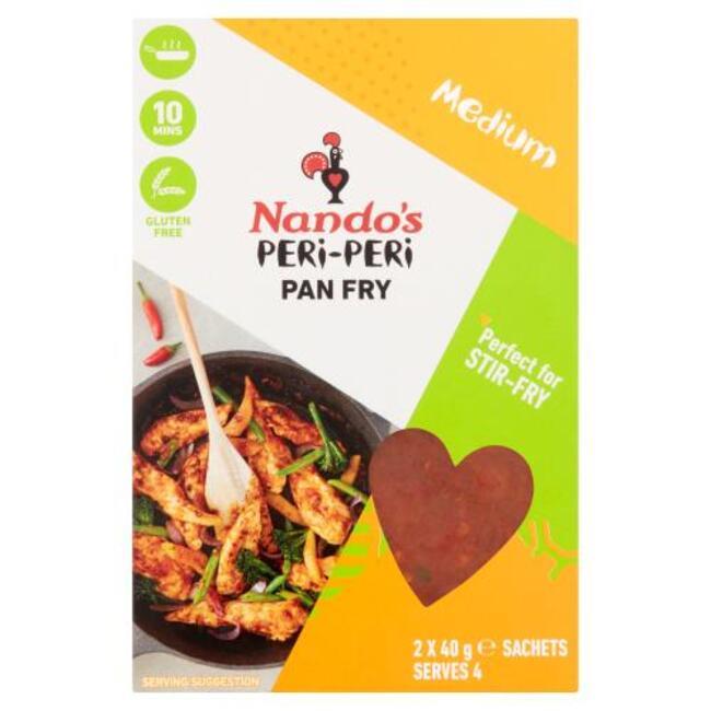 Nandos Peri Peri Pan Fry Medium 2x 40g Sachets