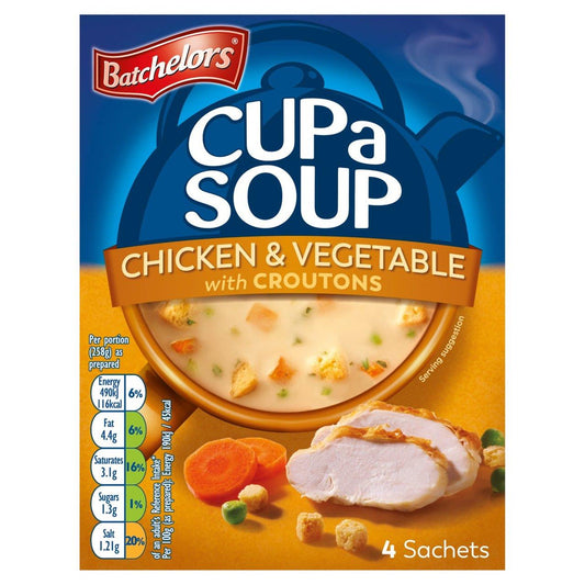 Batchelors Chicken & Vegetable Croutons Soup 4 Pack