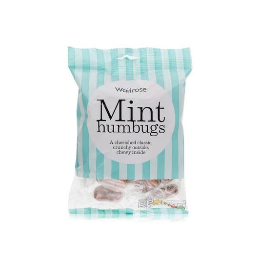 Waitrose Mint Humbugs Sweets 225g