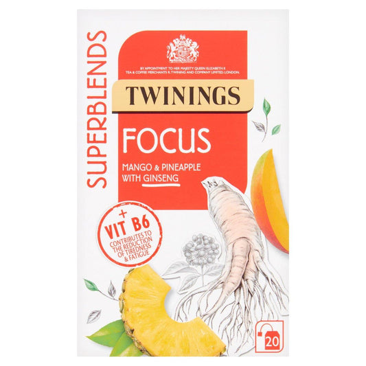 Twinings Superblends Focus Tea Bags 20 Pack 30g