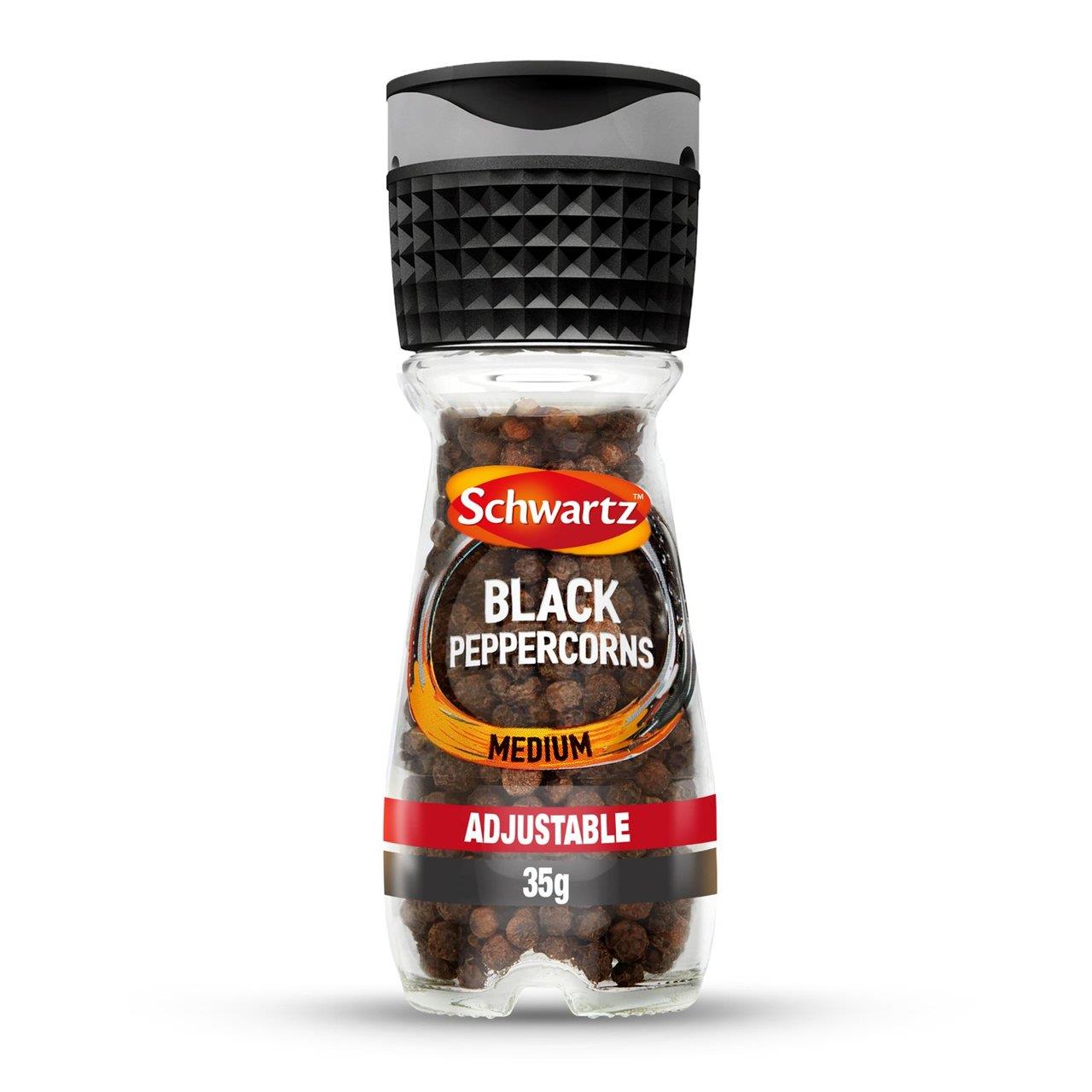 Schwartz Black Peppercorn Grinder Jar 35g