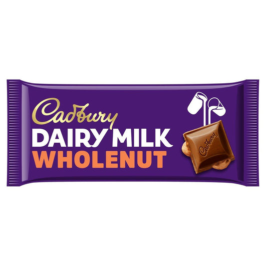 Cadbury Wholenut Chocolate Bar 200g