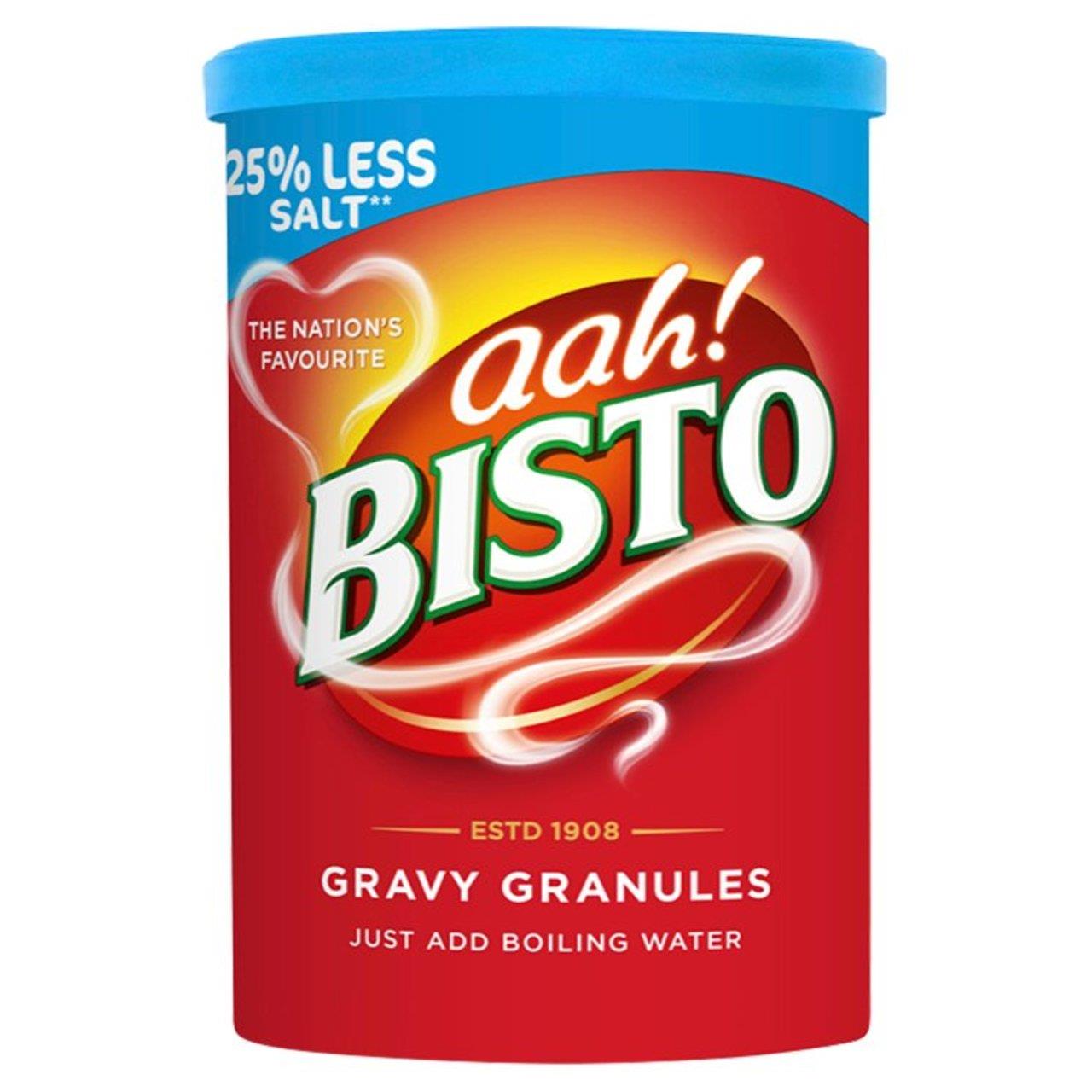 Bisto Reduced Salt Gravy Granules Drum 170g