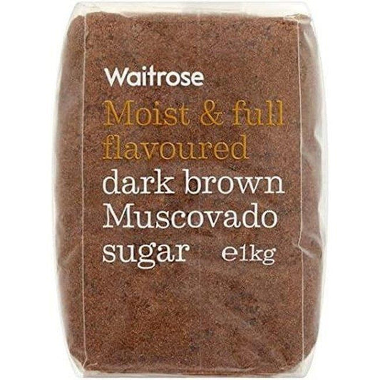 Waitrose Dark Brown Moist & Full Muscovado Sugar 1kg