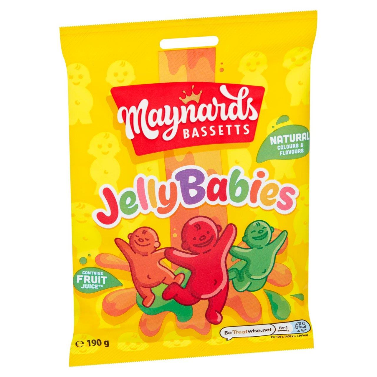 Maynards Bassetts Jelly Babies Bag 190g