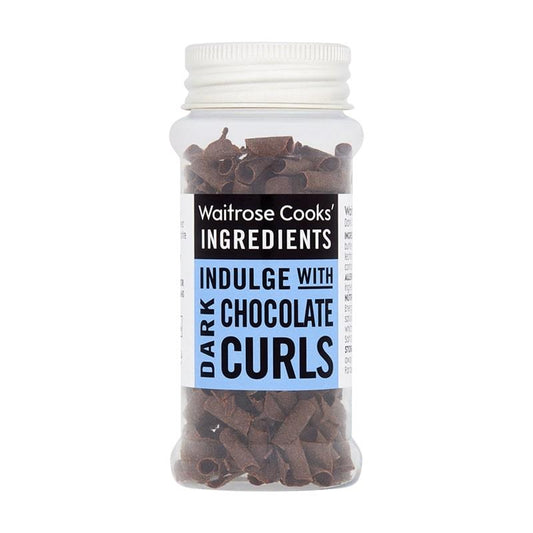 Waitrose Dark Chocolate Curls 25g
