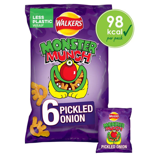 Walkers Monster Munch Pickled Onion 6 Pack 22g