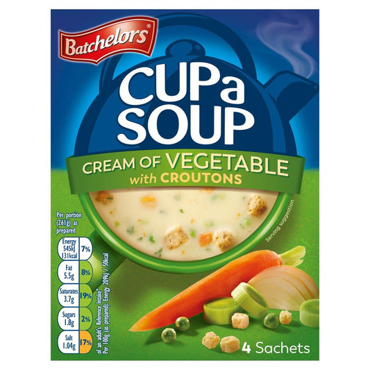 Batchelors Cream of Vegetable Croutons Soup 4 Pack