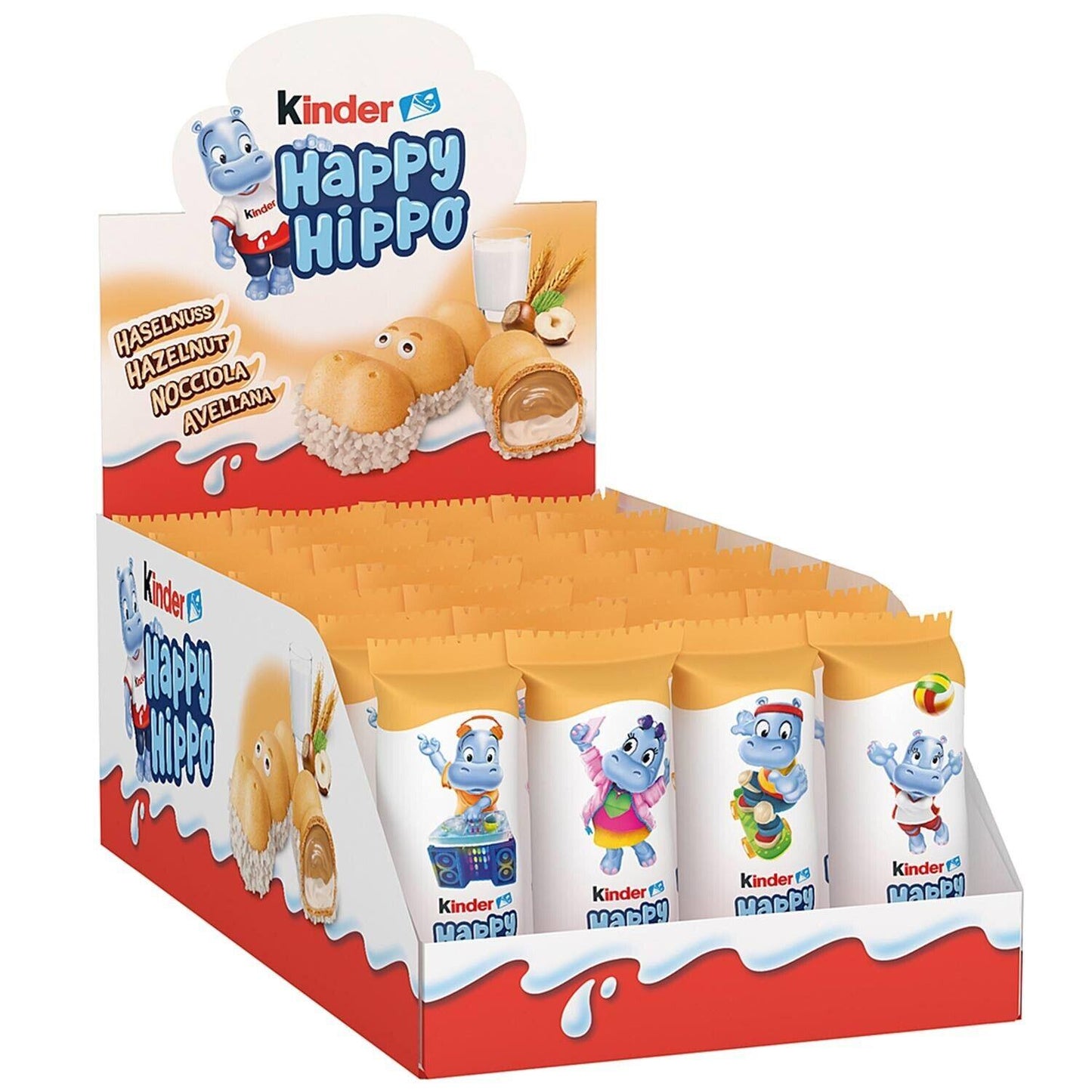 Kinder Happy Hippo Hazelnut 28 Pack 580g