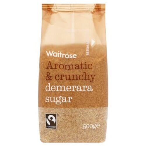 Waitrose Aromatic & Crunchy Demerara Sugar 500g
