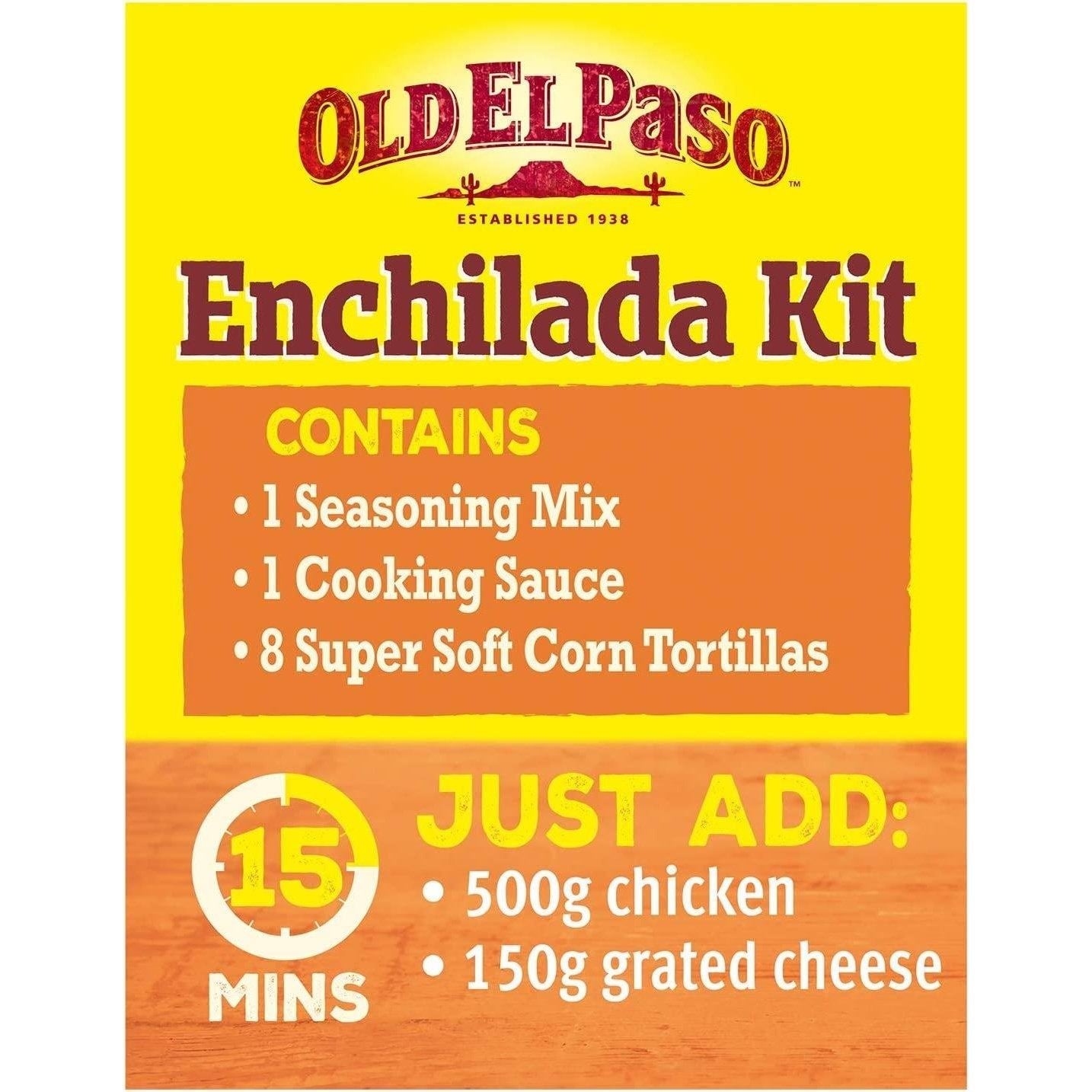 Old El Paso Enchilada Kit Cheesy Baked Mild 663g