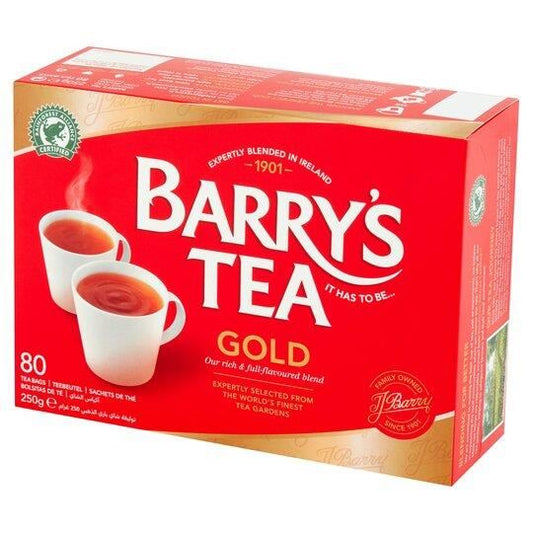 Barry's Gold Blend Irish Tea Bags 80 Pack