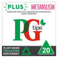 PG Tips Plus Pyramid Tea Bags Metabolism 20 Pack 58g