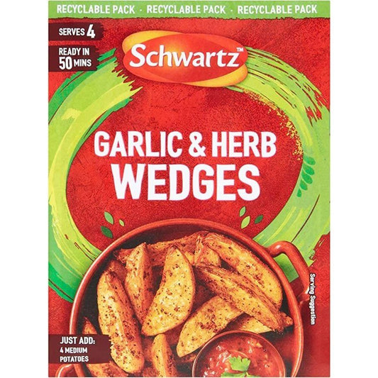 Schwartz Garlic & Herb Wedges Sachet 38g