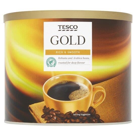 Tesco Gold Instant Coffee Tin 500g