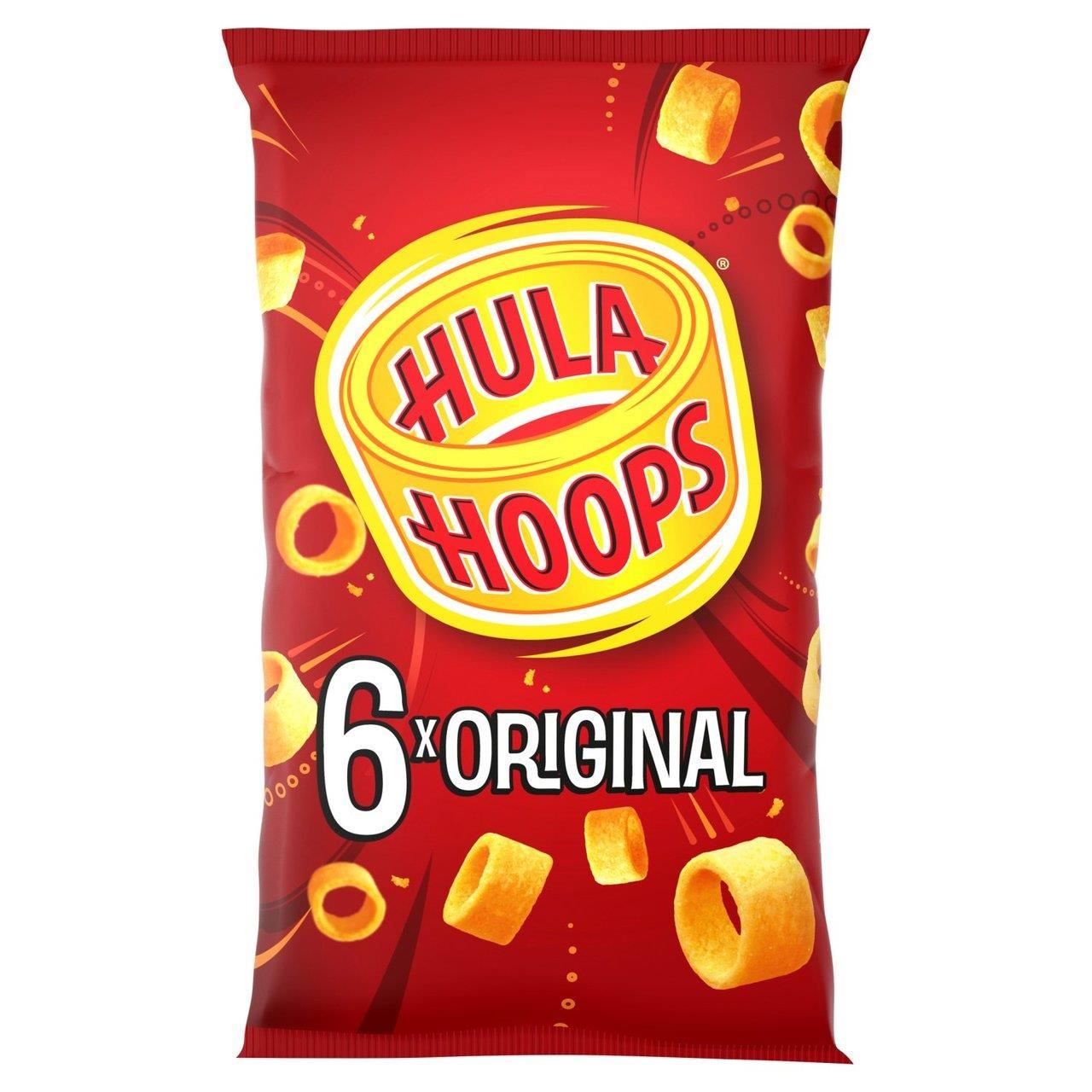 KP Hula Hoops Original Crisps 6 Pack 24g