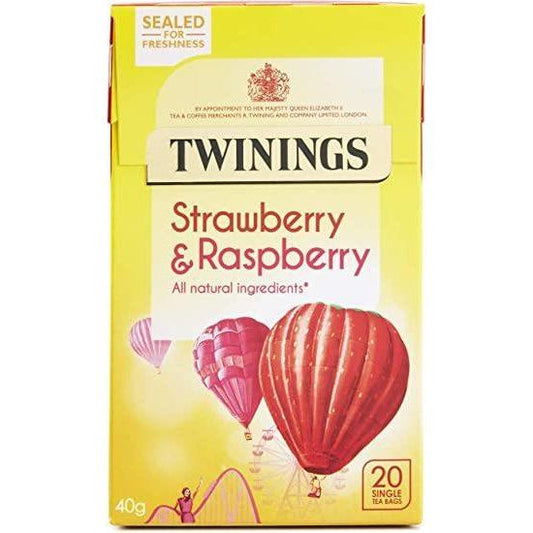 Twinings Strawberry & Raspberry Tea Bags 20 Pack 40g