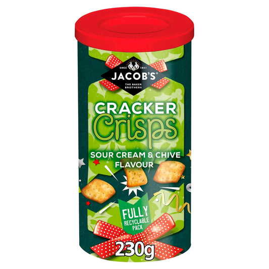 Jacobs Cracker Crisps Sour Cream & Chive Tin 230g