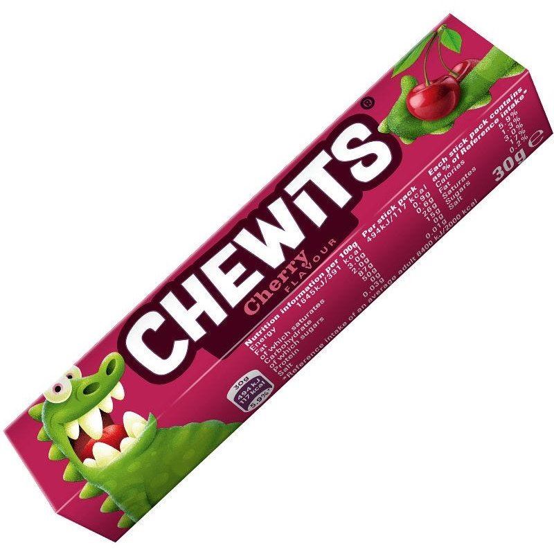 Chewits Cherry Flavour Sweets 30g