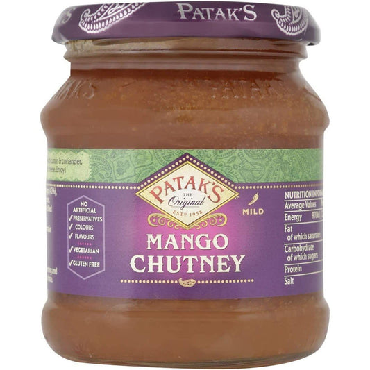 Patak's Sweet Mild Mango Chutney Jar 340g