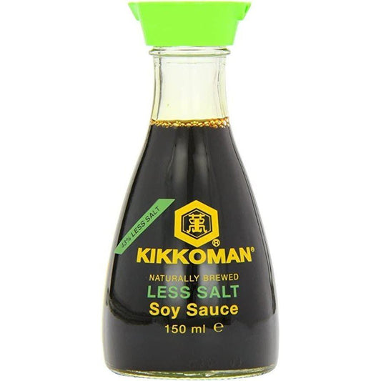 Kikkoman Less Salt Soy Sauce Jar 150ml