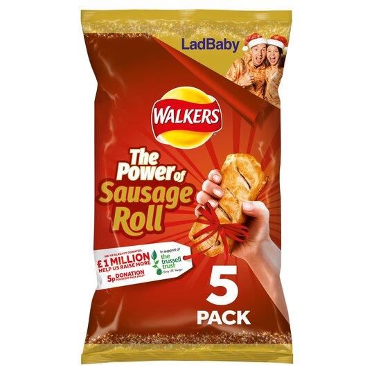 Walkers Sausage Roll Crisps 5 Pack 25g