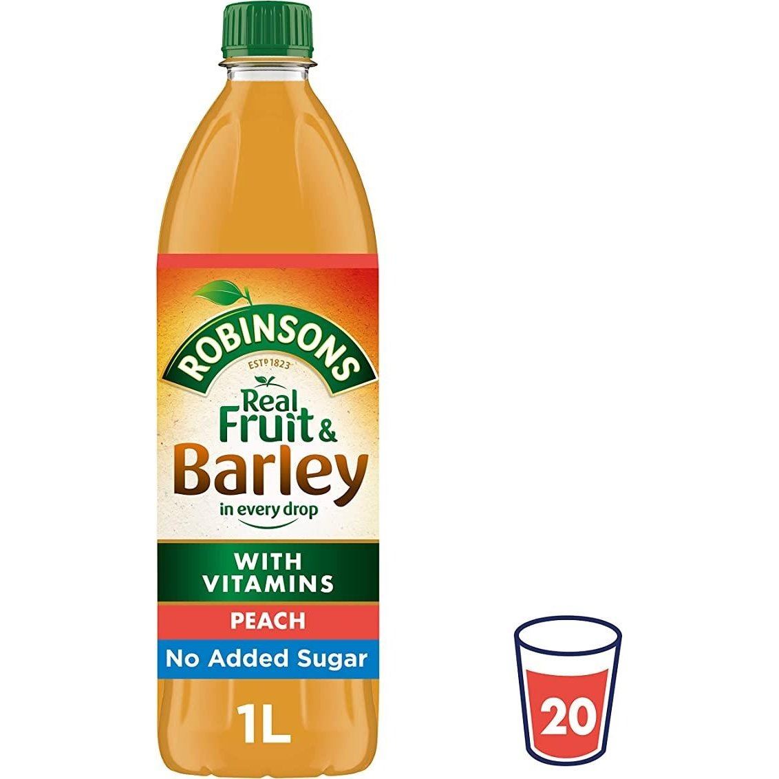 Robinsons Fruit & Barley, Peach No Added Sugar 1L