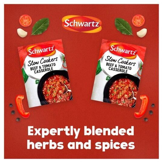 Schwartz Slow Cookers Beef and Tomato Casserole Recipe Mix Sachet 40g