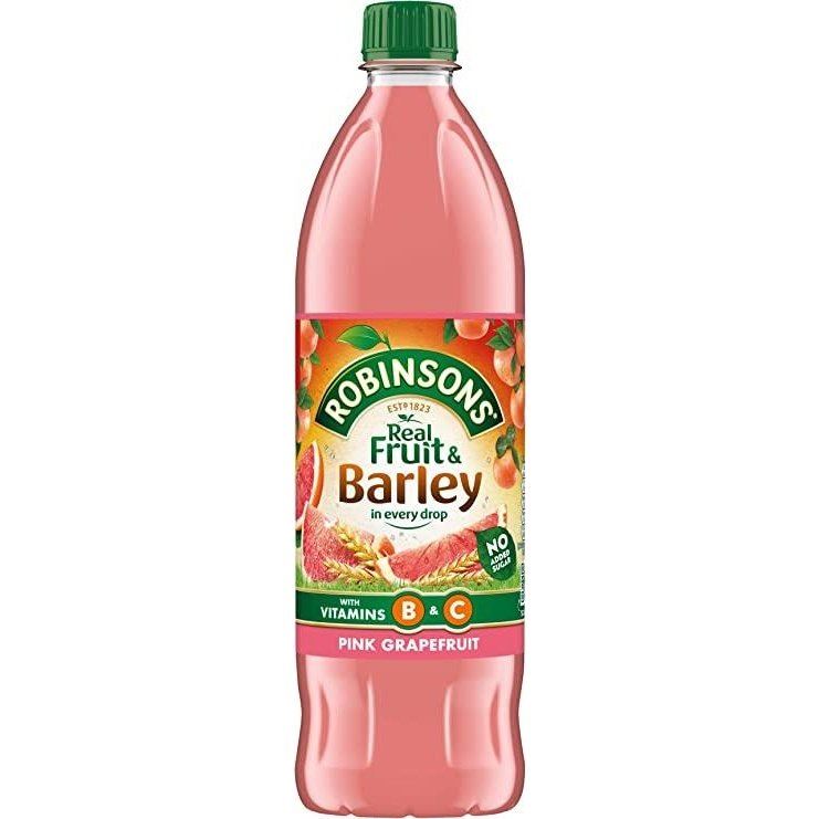 Robinsons Fruit & Barley, Pink Grapefruit with No Added Sugar 1L