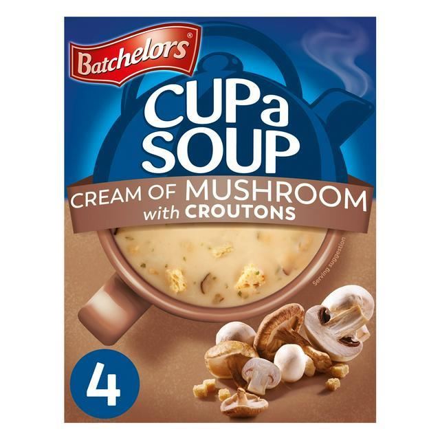 Batchelors Cream of Mushroom Croutons Soup 4 Pack