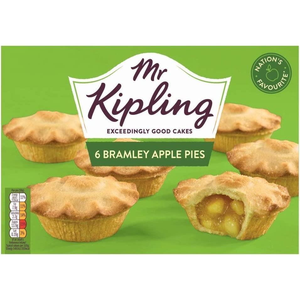 Mr Kipling Bramley Apple Pies 6 Pack 354g