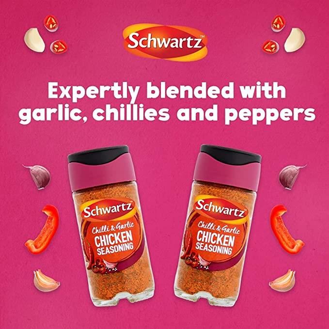 Schwartz Chicken Seasoning - Chilli and Garlic Jar 48g