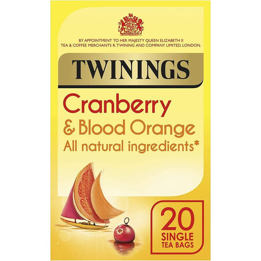 Twinings Cranberry & Blood Orange Tea Bags 20 Pack 40g