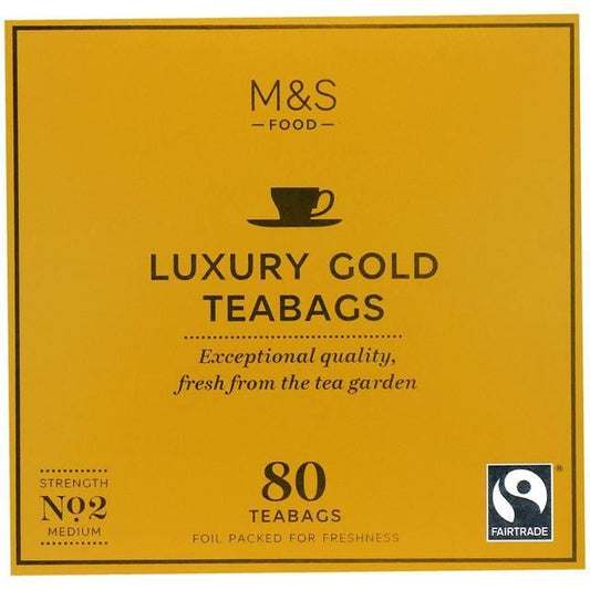 M&S Luxury Gold TeaBags 80 Pack 250g