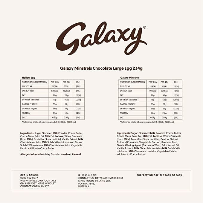 Galaxy Minstrels Easter Egg 234g