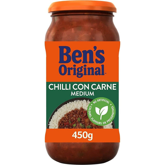 Ben's Original Medium Chilli Con Carne Sauce Jar 450g