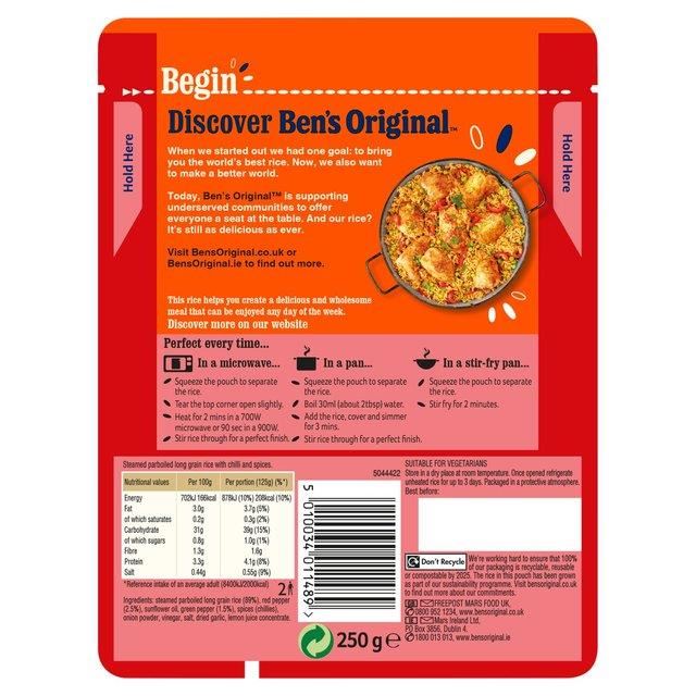 Ben's Original Peri Peri Microwave Rice 250g