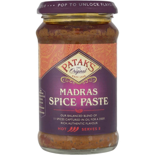 Patak's Madras Spice Paste Hot Jar 283g