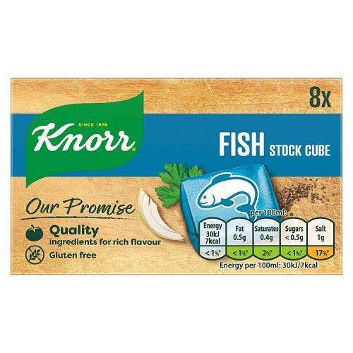 Knorr Fish Cube Stock 8 Pack 80g