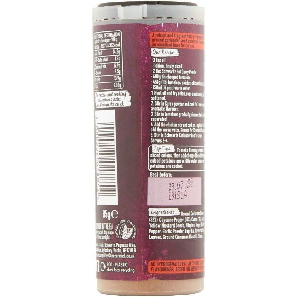 Schwartz Curry Powder - Hot Jar 85g